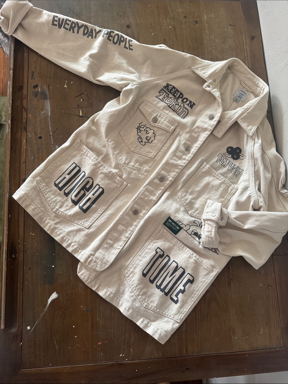 Pop Meets Pop High Time Chore Jacket L